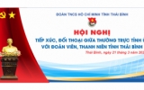 S&aacute;ng ng&agrave;y 21/3, truyền h&igrave;nh trực tiếp hội nghị tiếp x&uacute;c, đối thoại giữa Thường trực Tỉnh ủy v&agrave; đo&agrave;n vi&ecirc;n, thanh ni&ecirc;n