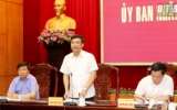 UBND tỉnh nghe v&agrave; cho &yacute; kiến về tiến độ thực hiện một số dự &aacute;n trọng điểm