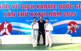 VĐV Th&aacute;i B&igrave;nh đạt th&agrave;nh t&iacute;ch cao tại giải v&ocirc; địch Karate quốc gia lần thứ 33 năm 2024