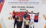VĐV wushu B&ugrave;i Trường Giang: nỗ lực hướng tới ASIAD sắp tới