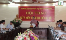 Đo&agrave;n đại biểu Quốc hội tỉnh lấy &yacute; kiến đ&oacute;ng g&oacute;p v&agrave;o c&aacute;c dự thảo Luật Trồng trọt, Luật Chăn nu&ocirc;i