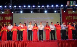 Tiền Hải khai mạc Hội chợ triển l&atilde;m, x&uacute;c tiến thương mại h&agrave;ng Việt