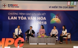 C&ocirc;ng ty Điện lực Th&aacute;i B&igrave;nh tổ chức giao lưu gắn kết lan tỏa văn h&oacute;a EVNNPC năm 2018