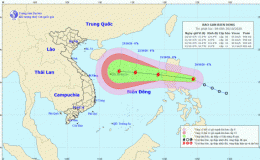 Tin b&atilde;o gần biển Đ&ocirc;ng (Cơn b&atilde;o Saudel)