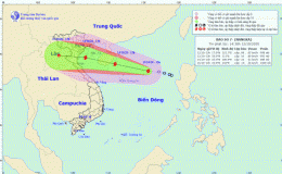 Tin b&atilde;o tr&ecirc;n biển Đ&ocirc;ng