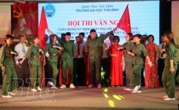 Trường Đại học Th&aacute;i B&igrave;nh: Hội thi văn nghệ ch&agrave;o mừng c&aacute;c ng&agrave;y lễ lớn