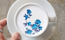 Tuyệt t&aacute;c nghệ thuật tr&ecirc;n ly c&agrave; ph&ecirc;