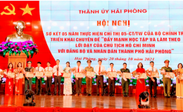 Hải Ph&ograve;ng biểu dương 160 gương ti&ecirc;u biểu trong học tập v&agrave; l&agrave;m theo B&aacute;c Hồ