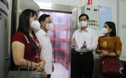 Nghiệm thu v&agrave; chứng kiến vận h&agrave;nh kho lạnh bảo quản vắc-xin ph&ograve;ng Covid-19