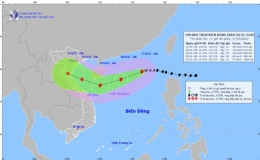 Tin b&atilde;o tr&ecirc;n biển Đ&ocirc;ng (Cơn b&atilde;o số 6)