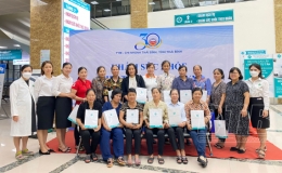 TYM -  Chi nh&aacute;nh Th&aacute;i B&igrave;nh tổ chức kh&aacute;m bệnh miễn ph&iacute; cho 110 th&agrave;nh vi&ecirc;n