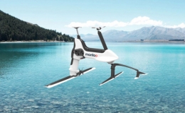 Xe đạp điện chạy tr&ecirc;n mặt nước ở New Zealand