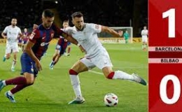 B&agrave;n thắng Barcelona vs Bilbao: 1-0 (V&ograve;ng 10 La Liga 2023/23)
