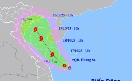 C&ocirc;ng điện khẩn số 07/CĐ-PCTT, ng&agrave;y 17/10/2023 của Ban Chỉ huy Ph&ograve;ng, chống thi&ecirc;n tai v&agrave; T&igrave;m kiếm cứu nạn tỉnh Th&aacute;i B&igrave;nh