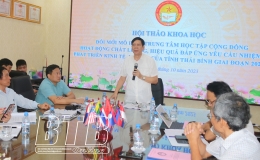 Hội thảo khoa học đổi mới m&ocirc; h&igrave;nh trung t&acirc;m học tập cộng đồng