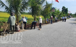 Quỳnh Phụ: Triển khai đợt cao điểm vệ sinh m&ocirc;i trường
