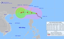 Tin b&atilde;o gần biển Đ&ocirc;ng (Cơn b&atilde;o Koinu)