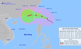 Tin b&atilde;o gần biển Đ&ocirc;ng (Cơn b&atilde;o Koinu)