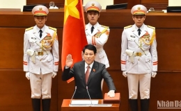 Điện, thư, th&ocirc;ng điệp ch&uacute;c mừng Chủ tịch nước Lương Cường