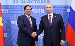 Hội đ&agrave;m giữa Thủ tướng Ch&iacute;nh phủ Phạm Minh Ch&iacute;nh v&agrave; Tổng thống Li&ecirc;n bang Nga Vladimir Putin