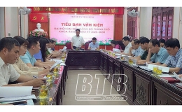 Họp Tiểu ban Văn kiện Đại hội đại biểu Đảng bộ th&agrave;nh phố Th&aacute;i B&igrave;nh lần thứ XXIX, nhiệm kỳ 2025 - 2030