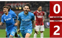 Kết quả b&agrave;n thắng AC Milan vs Napoli: 0-2 (V&ograve;ng 10 Serie A 2024/25)