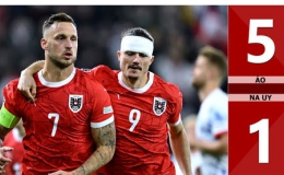 Kết quả b&agrave;n thắng &Aacute;o vs Na Uy: 5-1 (V&ograve;ng bảng Nations League 2024/25)