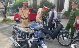 Kiểm tra b&atilde;i giữ xe của c&aacute;c trường học tr&ecirc;n địa b&agrave;n huyện Kiến Xương   