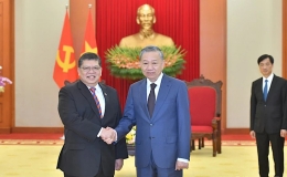 Tổng B&iacute; thư T&ocirc; L&acirc;m tiếp Chủ tịch Hạ viện Malaysia