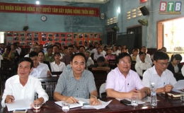 Đại biểu HĐND tỉnh, huyện Đ&ocirc;ng Hưng tiếp x&uacute;c cử tri 