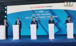 Khai trương đại l&yacute; &ocirc; t&ocirc; Hyundai chuẩn 3S tại Th&aacute;i B&igrave;nh