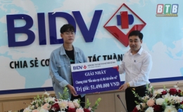 BIDV Chi nh&aacute;nh Th&aacute;i B&igrave;nh trao giải chương tr&igrave;nh tiết kiệm dự thưởng