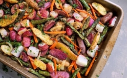 Đổi vị với rau củ bỏ l&ograve; n&oacute;ng hổi