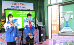 Hội thi khoa học kỹ thuật d&agrave;nh cho học sinh THCS cấp huyện năm học 2021-2022