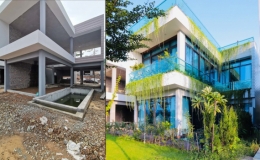 Nơi an tr&uacute; b&igrave;nh y&ecirc;n của cặp vợ chồng ở Vĩnh Ph&uacute;c ngập tr&agrave;n c&acirc;y cỏ