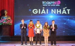 Lễ trao giải cuộc thi T&igrave;m kiếm khởi nghiệp đổi mới s&aacute;ng tạo Nghệ An mở rộng năm 2022