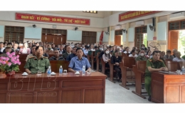 Tập huấn nghiệp vụ cho lực lượng quần ch&uacute;ng tự quản về an ninh trật tự