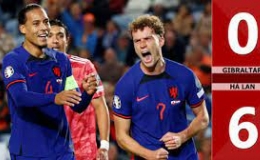 Kết quả Gibraltar 0-6 H&agrave; Lan (V&ograve;ng loại EURO 2024)