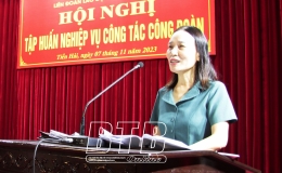 Li&ecirc;n đo&agrave;n Lao động huyện Tiền Hải: Tập huấn nghiệp vụ v&agrave; c&ocirc;ng t&aacute;c t&agrave;i ch&iacute;nh cho c&aacute;c c&ocirc;ng đo&agrave;n cơ sở