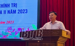 Th&aacute;i Thụy: Khai giảng lớp bồi dưỡng l&yacute; luận ch&iacute;nh trị d&agrave;nh cho đảng vi&ecirc;n mới, kh&oacute;a II năm 2023