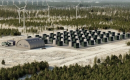 Cơ sở thu giữ CO2 bằng điện gi&oacute; đầu ti&ecirc;n tr&ecirc;n thế giới