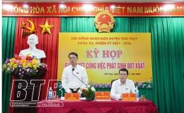HĐND huyện Th&aacute;i Thụy: Kỳ họp giải quyết c&ocirc;ng việc ph&aacute;t sinh đột xuất