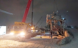 Ho&agrave;n th&agrave;nh th&aacute;o dỡ trạm trộn b&ecirc; t&ocirc;ng tr&aacute;i ph&eacute;p tại x&atilde; T&acirc;n Phong (Vũ Thư)