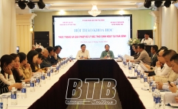  Hội thảo thực trạng v&agrave; giải ph&aacute;p xử l&yacute; r&aacute;c thải sinh hoạt tại Th&aacute;i B&igrave;nh 