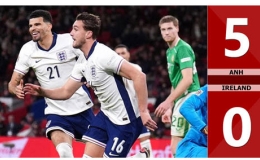 Kết quả b&agrave;n thắng Anh vs Ireland: 5-0 (V&ograve;ng bảng Nations League 2024/25)