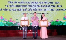 Kiến Xương: Biểu dương, khen thưởng tập thể, c&aacute; nh&acirc;n c&oacute; th&agrave;nh t&iacute;ch xuất sắc trong năm học 2023 - 2024