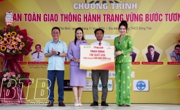 Quỳnh Phụ: Tr&ecirc;n 600 học sinh được phổ biến ph&aacute;p luật về an to&agrave;n giao th&ocirc;ng