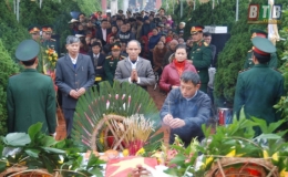 Kiến Xương tổ chức lễ truy điệu v&agrave; an t&aacute;ng h&agrave;i cốt liệt sỹ thời kỳ kh&aacute;ng chiến chống Ph&aacute;p