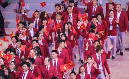 Đinh Thị Như Quỳnh gi&agrave;nh HCV đầu ti&ecirc;n cho Việt Nam ở SEA Games 30