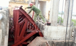 Tiền Hải đẩy mạnh l&agrave;m thủy lợi nội đồng